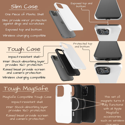 Custom Signature Name Earth Tones iPhone Case - Light